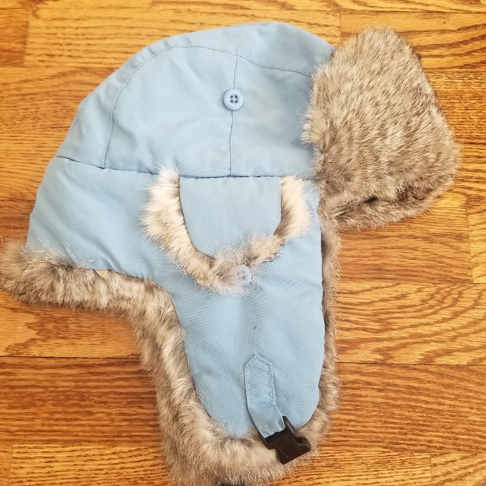 Crown Cap with Rabbit Fur Trim - Picture 3 of 11